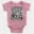 Straight Outta Lady Andal Short Sleeve Baby Onesie in Pink Color